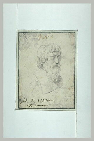 Buste de Platon, de trois quarts vers la droite, image 1/1