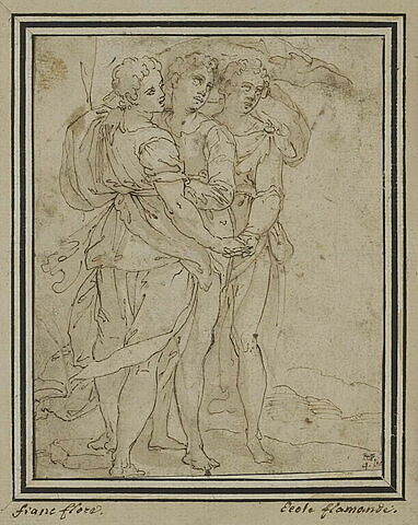 Trois figures de femmes debout, image 1/1