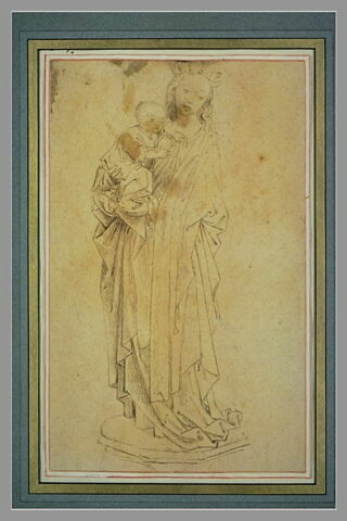 La Vierge, debout sur une console, portant l'Enfant, image 2/2