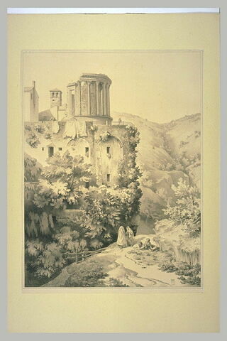 Vue du temple de la Sibylle à Tivoli, image 2/2