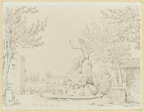 La fontaine Saint-Apollon dans les jardins Barberini