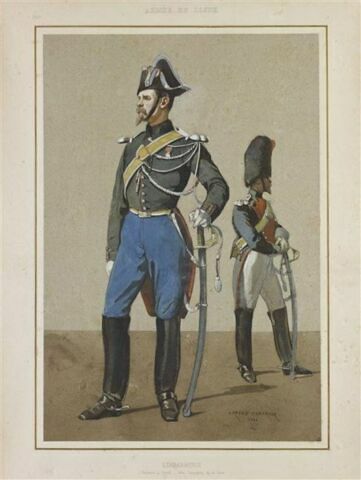 Uniformes de l'armée française en 1861 ; troupes de ligne, image 1/1