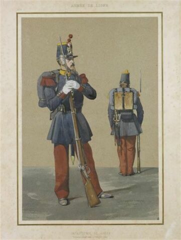 Infanterie de ligne ; grenadier et voltigeur en grande tenue, image 1/1