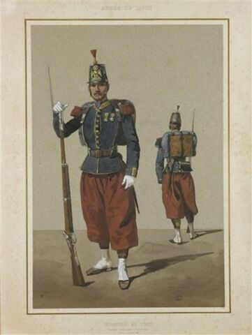 Infanterie de ligne ; grenadier et fusilier en grande tenue