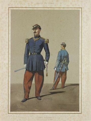Officier de zouaves ; officier tirailleur algérien
