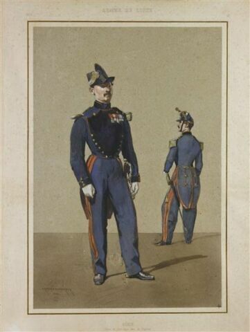 Génie ; officier de l'Etat-Major et officier de régiment