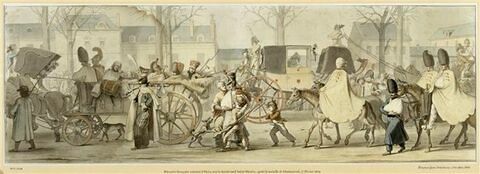 Blessés de la garde impériale rentrant à Paris en 1814