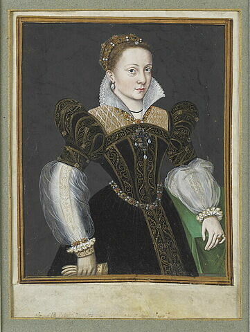 Portrait d'Anne de Saxe, deuxième épouse de Guillaume d'Orange, dit le Taciturne