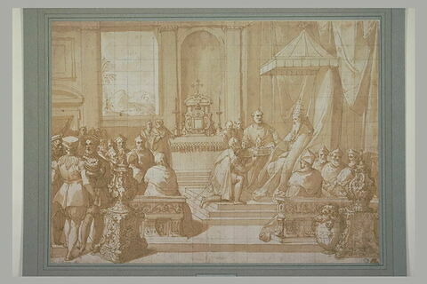 Jules III restituant le Duché de Parme à Ottavio Farnèse