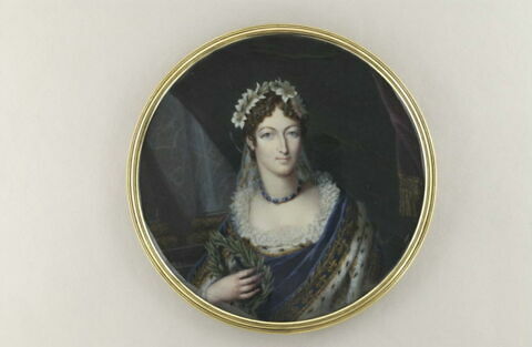 La duchesse d'Angoulême, en buste, portant une couronne de lys, image 1/1
