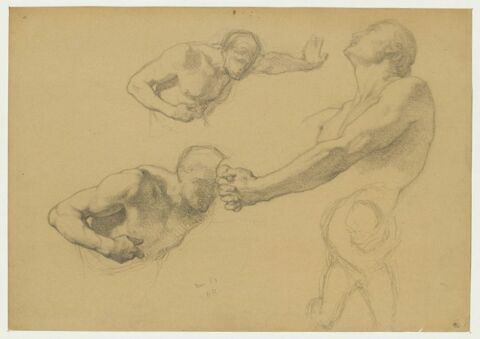 Quatre demi-figures d'hommes, image 1/2