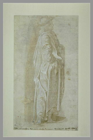 Jeune homme drapé, debout, de profil vers la droite, image 2/2
