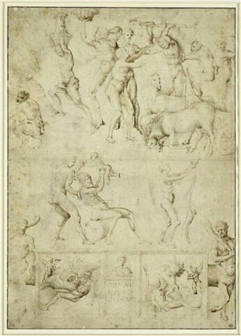 Etudes de figures et de scènes d'après l'antique, image 2/2