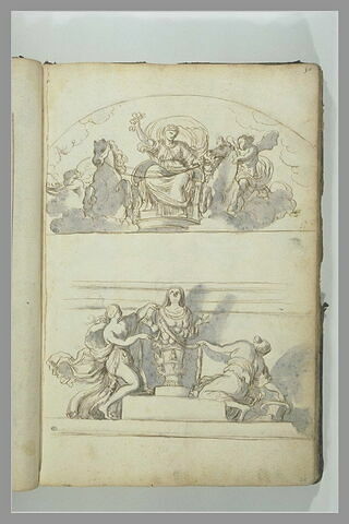 Le Char de Cérès ; Deux Vestales ornant la statue d'Artémis d'Ephèse, image 2/2