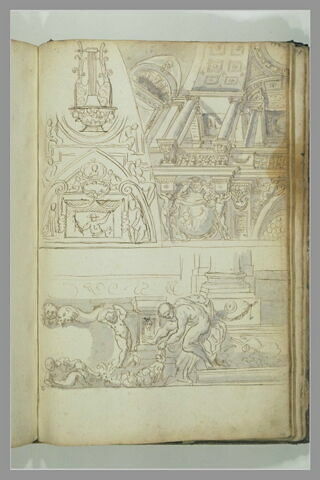 Motifs décoratifs et architecturaux ; une lyre, image 3/3