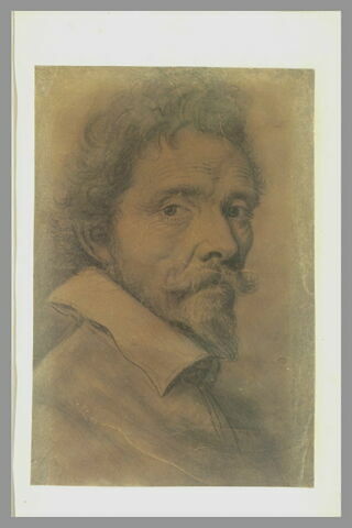 Personnage, à moustache et royale, vu de trois quarts à droite, image 2/2