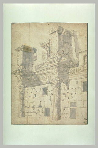 Etude d'un monument antique. Forum de Nerva