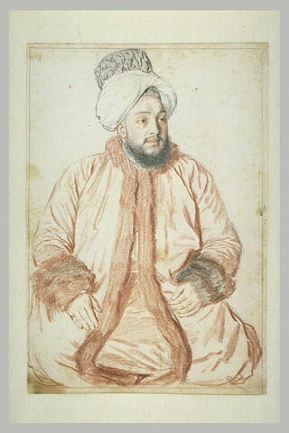 Portrait de Mehemet Aga assis à terre, image 2/2