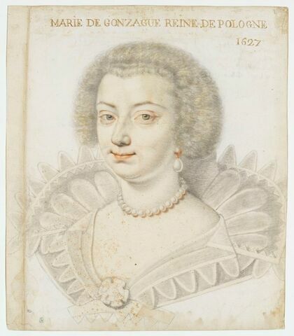 Portrait de Marie de Gonzague, reine de Pologne (vers 1611-1667)