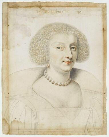 Portrait de Charlotte d'Etampes-Valençay, de Puisieux (1597-?)