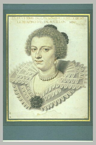 Portrait de Marie de La Tour d'Auvergne, duchesse de la Trémoille (1600-1661), image 2/2