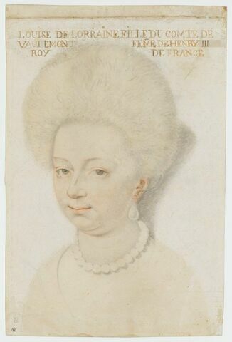 Portrait de Louise de Lorraine, reine de France, épouse d'Henri III (1553-1601)