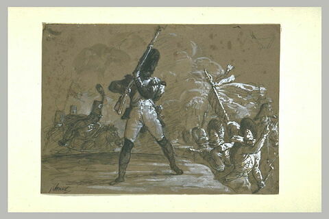 Combat d'un soldat français