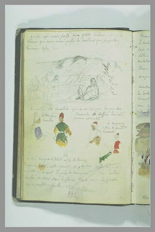 Divers croquis d'arabes et notes manuscrites, image 2/3
