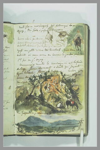 Cavaliers arabes, notes manuscrites, image 2/3