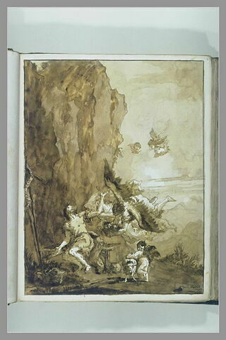 Saint Jean-Baptiste au desert visité par les anges, image 2/2