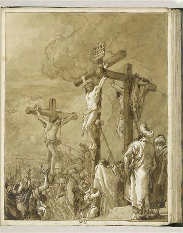 Le Christ en Croix entre les deux larrons