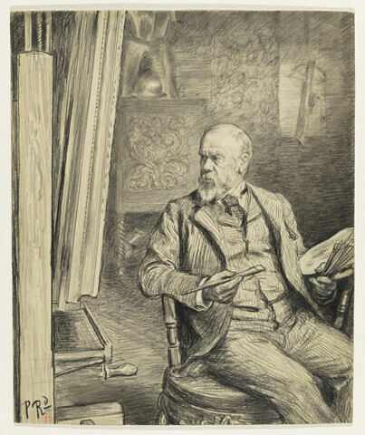 Portrait du peintre M.G. Pellet, image 1/2