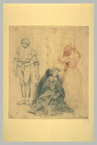 Etude pour 'L'Exécution de Lady Jane Grey', image 2/2