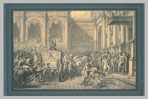 Arrivée de Napoléon Ier à l'Hôtel de Ville