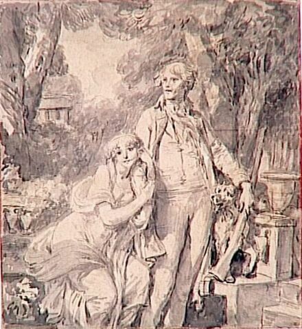 Portrait d'un couple dans un parc, image 3/3