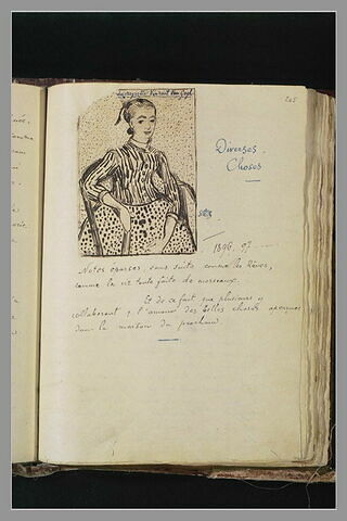Notes manuscrites: 'Diverses choses du regrette Vincent Van Gogh', image 1/1