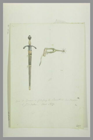Epée et éperon de Godefroy de Bouillon conservés à Jérusalem, image 1/1
