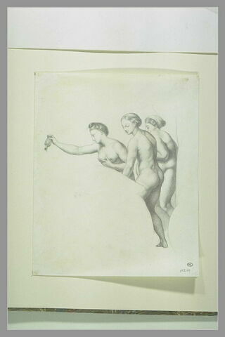 Trois femmes nues, tournées vers la gauche : les trois Grâces