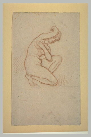 Femme nue dans la position de la Vénus accroupie, image 1/1