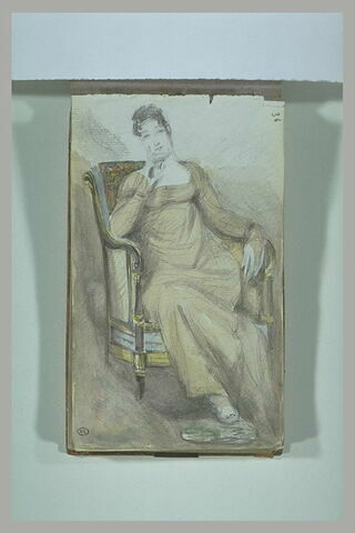 Portrait d'une femme assise