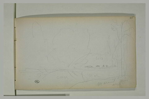 Paysage et indications manuscrites, Mareuil près Arras, image 2/2