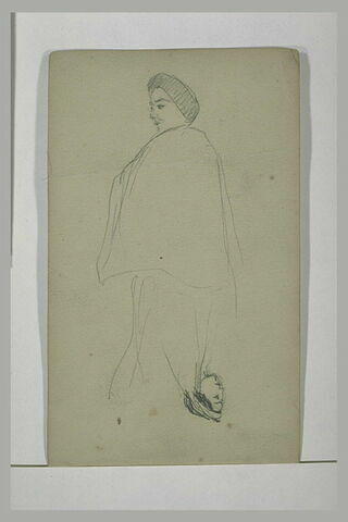 Figure, coiffée d'une toque ; tête de femme, image 2/2