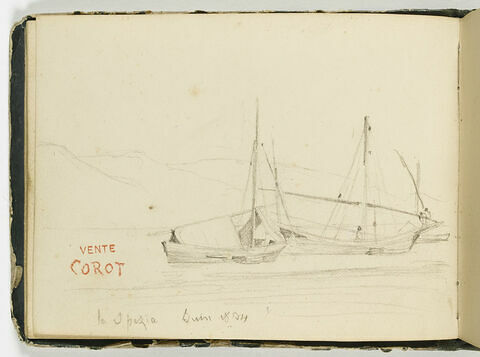 Bateaux de pêche, La Spezia 1834, image 1/2