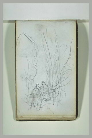 Deux figures dans un paysage, image 1/1