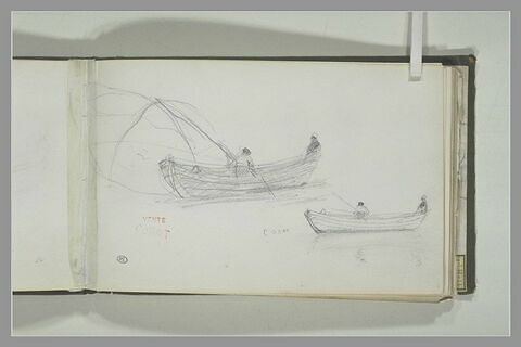 Deux barques avec des pêcheurs à Caen, image 1/1