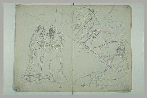 Deux figures dans un paysage, image 2/2