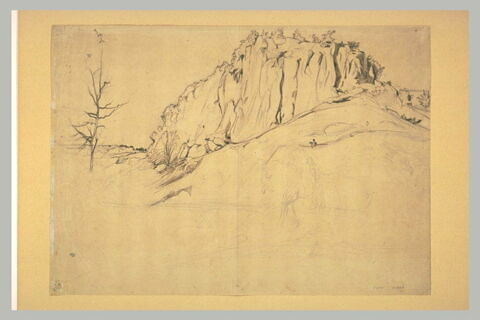 Paysage montueux dominé par des rochers escarpés, image 1/1