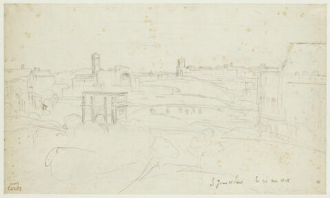 Vue panoramique de Rome prise de l'église San Giovanni e Paolo, image 1/2