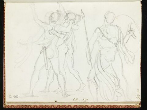 Guerriers nus, casqués, image 1/1