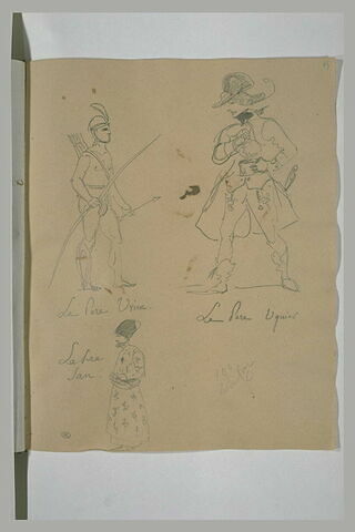 Un indien tenant un arc ; persan... suite de calembours, image 1/1
